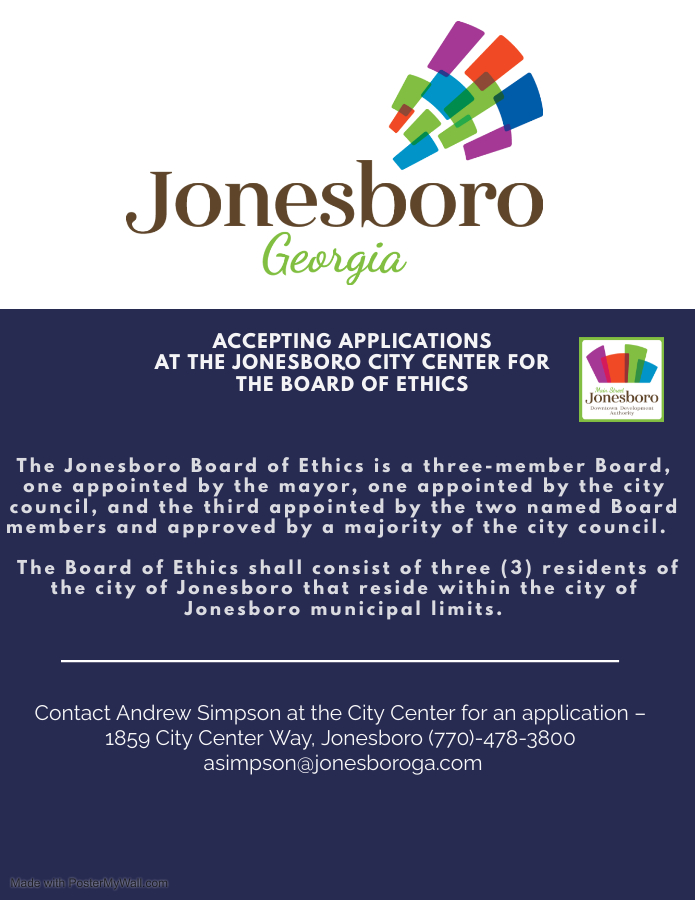 The City of Jonesboro Ethics Board is seeking applicants